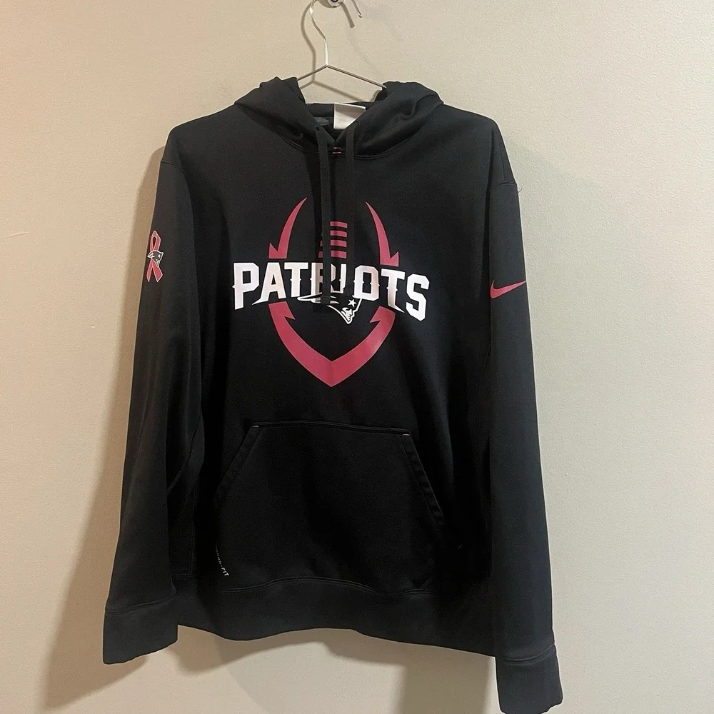 New England Patriots Breast Cancer Awareness Nike Small Hoodie